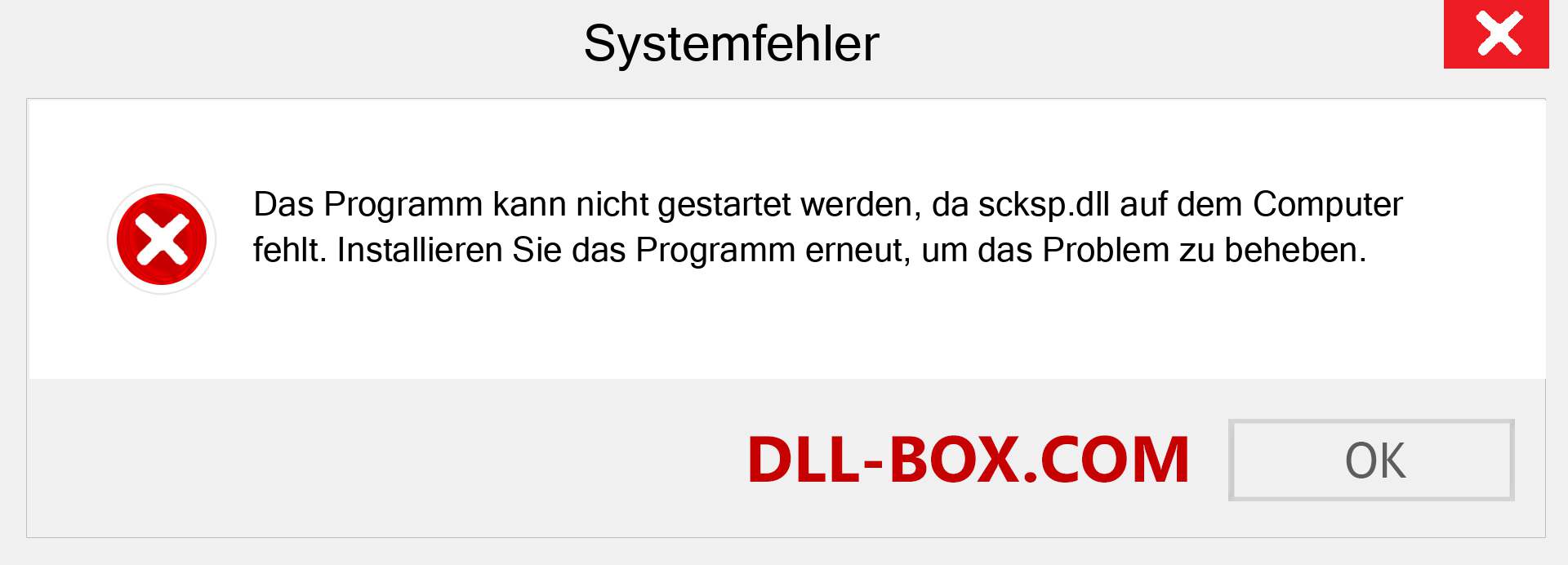 scksp.dll-Datei fehlt?. Download für Windows 7, 8, 10 - Fix scksp dll Missing Error unter Windows, Fotos, Bildern
